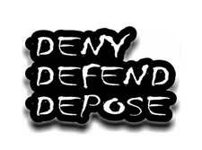 Deny Defend Depose sticker decal