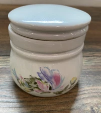 Vintage Max Factor Le Jardin Fragrance Candle in Ceramic Jar with Lid