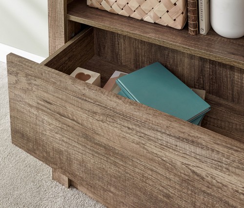 Canyon Oak Bookcase Grey Oak - Picture 3 of 12