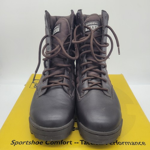 Original SWAT Men's Classic 9" Brown Tactical Boot #1150 Size 9.5 NEW - Picture 4 of 10