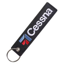 Cessna Porte-clés brodé Avgeek Airplane Etiquette Bagages Aero Luggage Tag