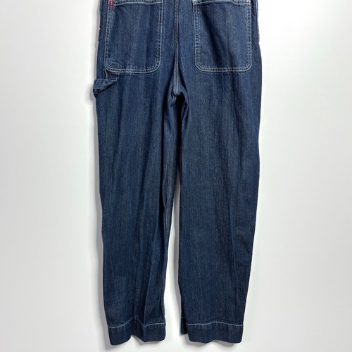 BDG Urban Outfitters Dark Wash Denim Overalls Utility Carpenter size Small - Picture 7 of 8