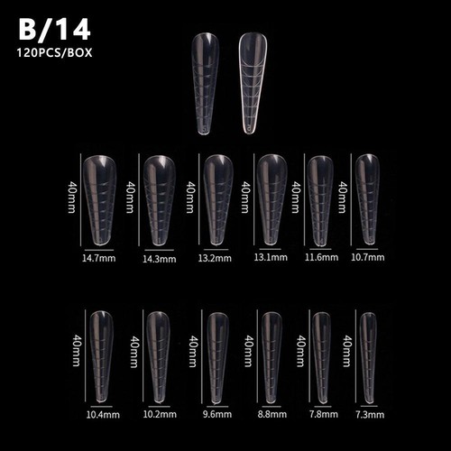 False Nails Seamless Plate Extension Soft Gel Tips DIY NailsKS98 - Picture 14 of 22