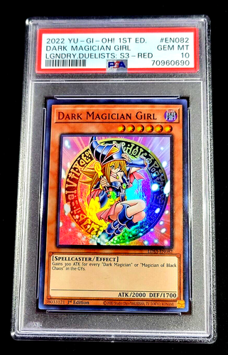 PSA 10 DUELLANTI LEGGENDARI 1°ED. RAGAZZA MAGO OSCURO ROSSO 2022 LDS3-EN082 G4657-60 - Foto 1 di 2