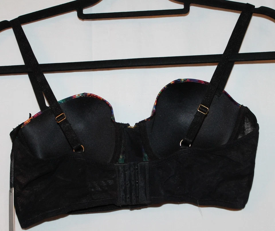 Sujetador con aros push-up de encaje floral vitral colección Kardashian-talla-36-b Foto 4 de 4