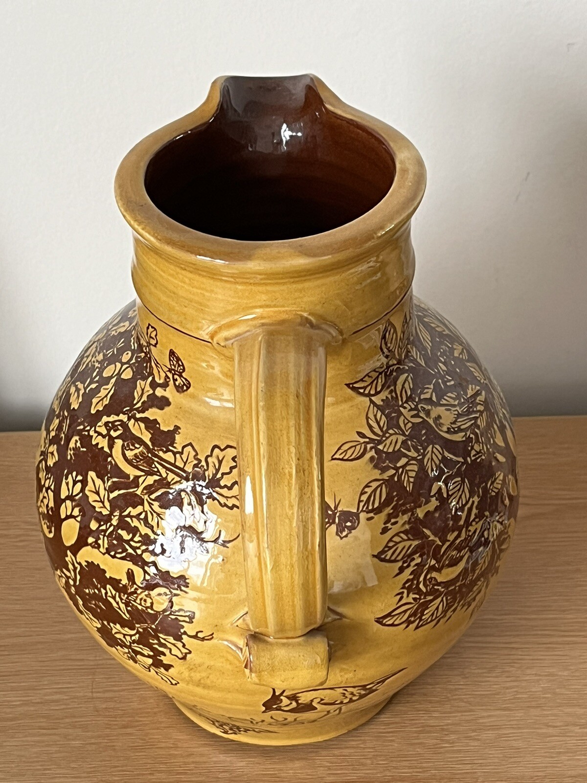 Large Slipware Studio Pottery Jug Harry Juniper Bideford 1977 Signed