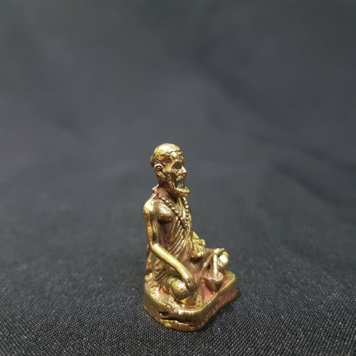 6x Jivaka Kumarabhrtra Doctor of Lord Buddha Brass Statue God of Health Amulet - Afbeelding 5 van 12