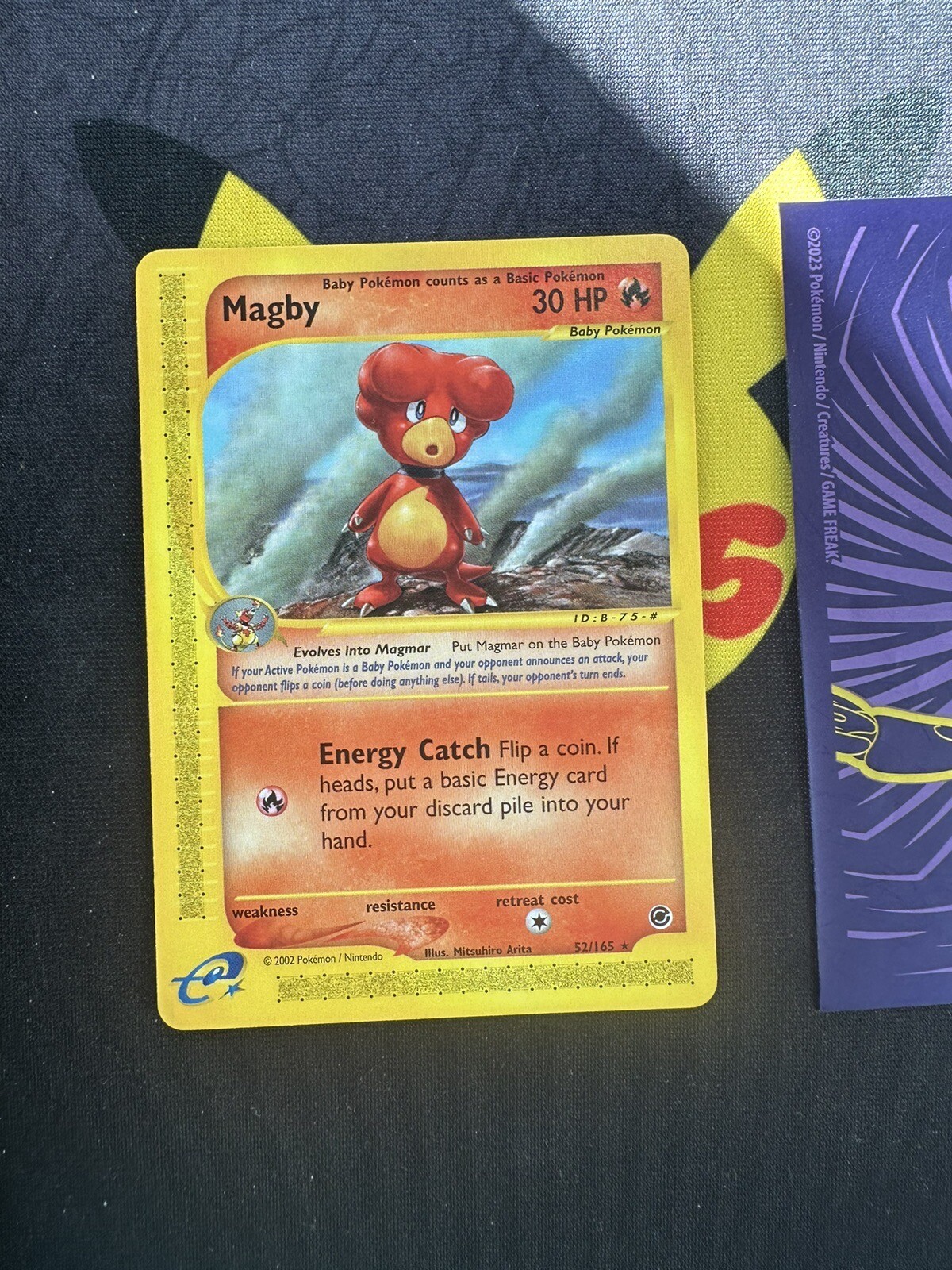 Pokémon Card Magby 52/165  WOTC Expedition E Reader 226💎NM ++💎