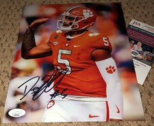 DJ UIAGALELEI SIGNED 8X10 PHOTO CLEMSON FOOTBALL TIGERS JSA AUTOGRAPH QB AUTO