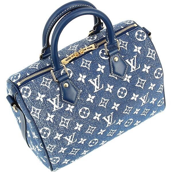 Louis Vuitton Speedy Bandouliere 25 Monogram Denim Shoulder