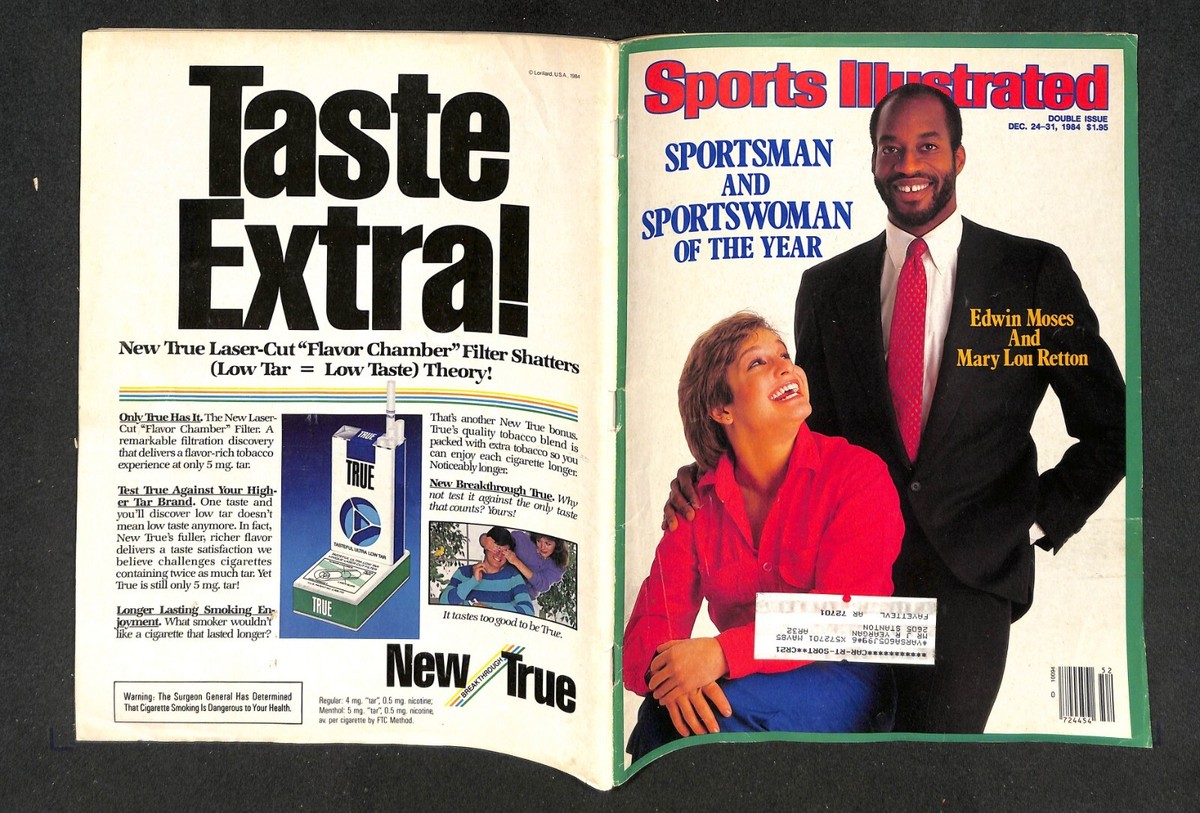 DECEMBER 24-31, 1984 SPORTS ILLUSTRATED, EDWIN MOSES, MARY LOU RETTON,  DOUBLE