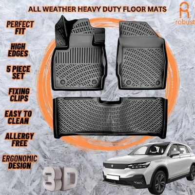 3D Molded Car Floor Mats Liners Fits Skywell ET5 2021-2025 All Season Heavy Duty