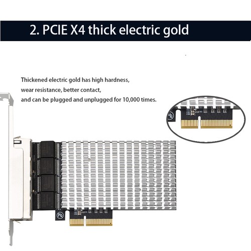 Gigabit PCI-E Network Card Ethernet RJ-45 LAN Adapter Game PCIE Card Lan Card - Picture 5 of 6