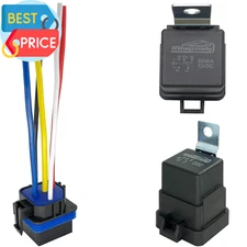 Relay 12V, 80/60 Amp Waterproof Relay, 5 Pin Automotive Relay, Spdt 12-Volt Auto