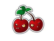 #1416 Cherry Bomb Plant Zombie Sticker Waterproof Vinyl Decal Die-Cut Laptop Car