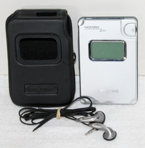 Creative Nomad Jukebox Zen Portable MP3 Player Case Sony Earbuds Bundle Untested - Picture 15 of 15