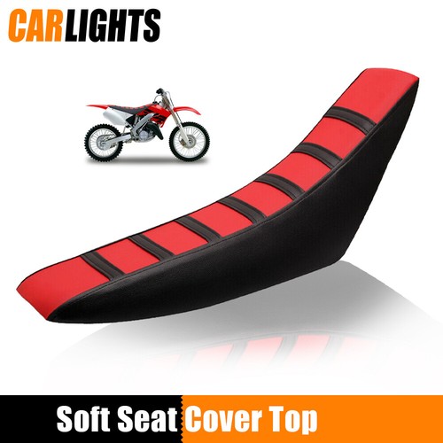 Red Leather Soft Seat Cover Fit For Honda CR125R CR250R CR500R CR80R