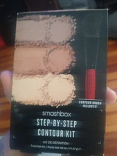 SMASHBOX Studio LA Step-by-Step Contour KIT Contour/Bronze/Highlight FREE Brush