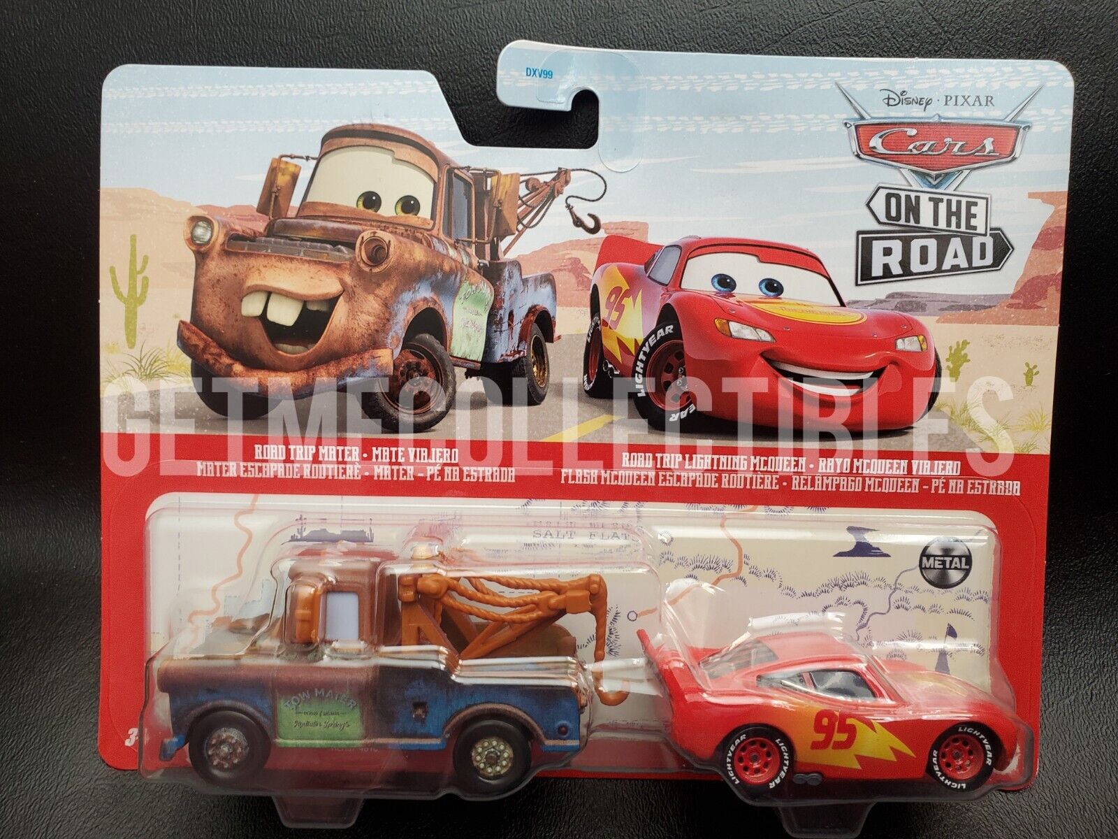 DISNEY PIXAR CARS ROAD TRIP MATER LIGHTNING MCQUEEN HOOK 2022 2 PACK SAVE  6% GMC