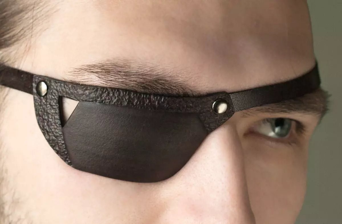 Leather Eye Patch, Small Eye Patch, Slim Eye Patch, Eyepatch, Eye Mask