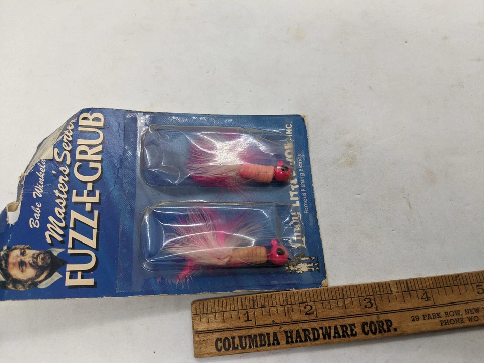 Babe Winkelman's Lindy Little Joe Fuzz E Grub Soft Body Jig NoS Vintage Lures - Image 4 of 4