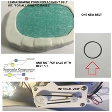 Lemax Skating Pond Replacement belt kit "For All Generic Bases".(not unit)