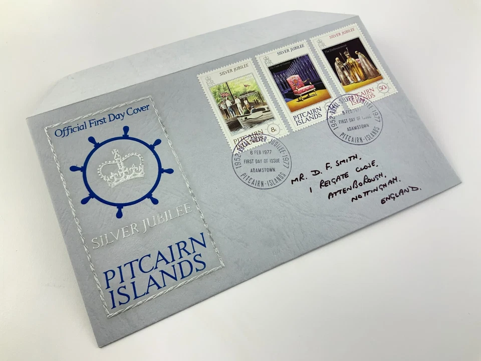 First Day Cover Silver Jubilee Pitcairn Islands Elizabeth II 1977 FDC HH426 - Image 4 of 4
