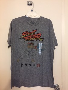 Details About Nwt Capcom Street Fighter Mens Graphic T Shirt Ryu Fireball Hadouken Shirt Sz L - 