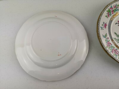 6 anciennes assiettes creuses à soupe decor au chinois Sarreguemines