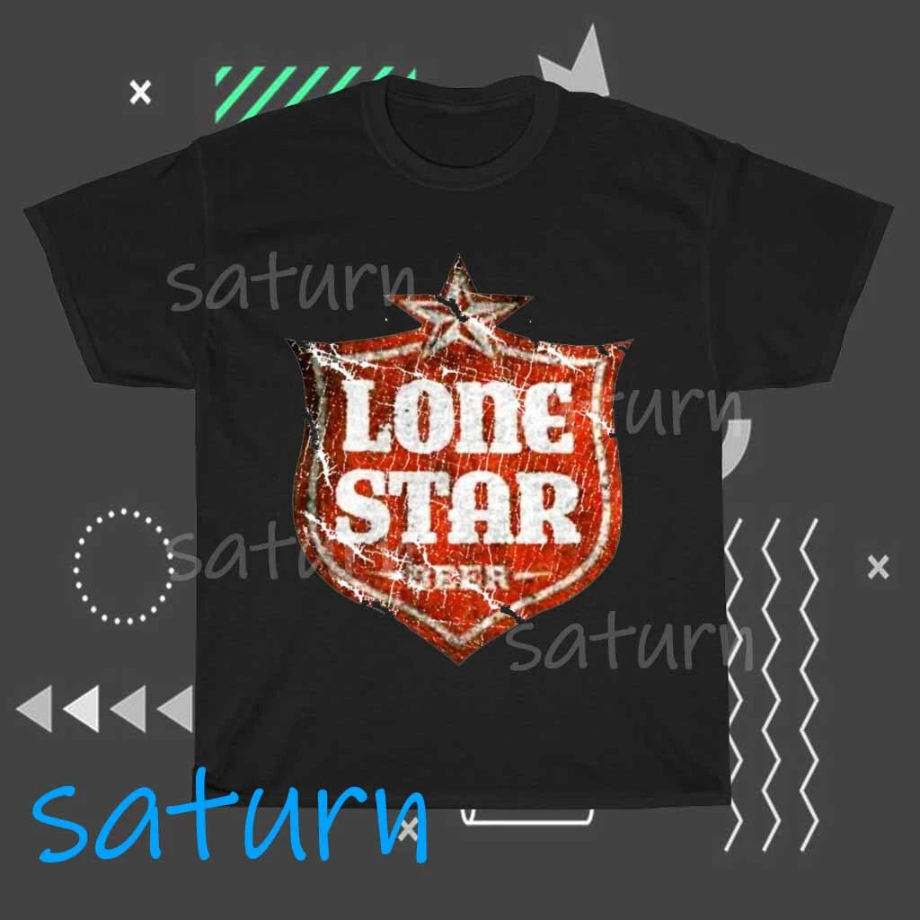New Lone Star Beer Active Logo American T-Shirt Funny Size S to 5XL
