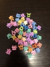 50 Piece Pastel Small Flower Hair Clips Little Girls