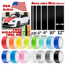 Gloss Color Racing Stripes Vinyl Wrap Decal For Volkswagen Beetle 10FT / 20FT