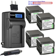 Kastar Battery LCD AC Charger for Panasonic VW-VBG070 VW-VBG070-K VW-VBG070PPK