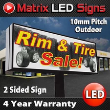 LED Sign Outdoor Full Color Double Sided LED Programmable Message Digital Sign