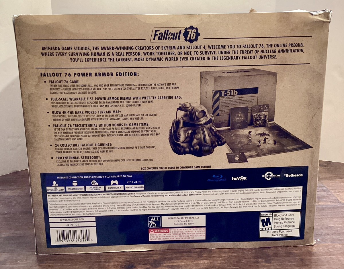 Fallout 76 Playstation 4 Power Armor Edition T-51 Life Sized