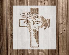 Jesus Stencil, Durable Handmade Mylar Reusable Craft Painting Template, 2268