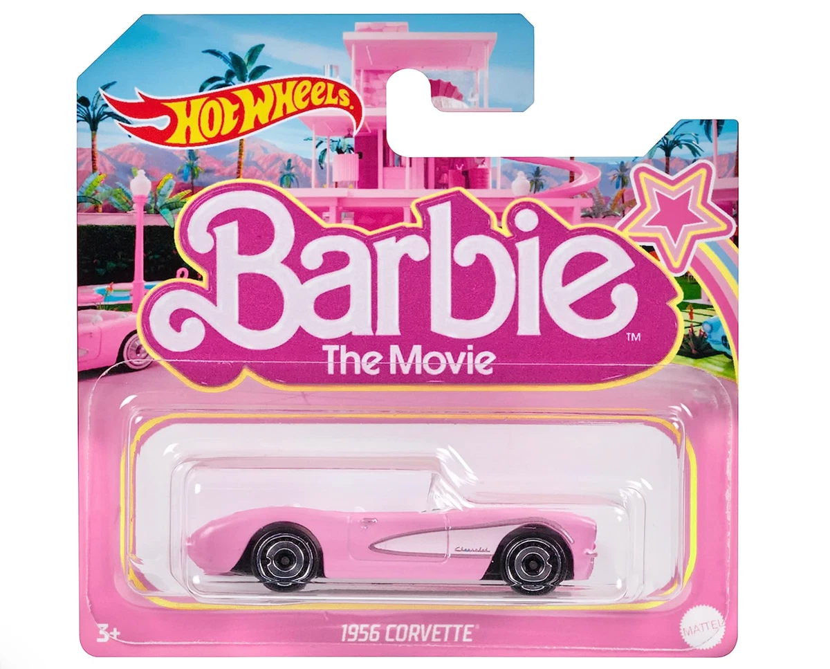 Barbie pink 2024 corvette convertible car