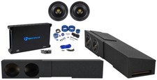 2 Underseat Subwoofers Amp For 2007-20 GM/Chevy 1500 Crew Cab 2500HD/3500HD