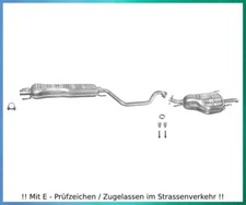 Auspuffanlage für Opel Zafira A 1.6 1.8 2.2 Bj.99-03 Auspuff Dichtung Schelle