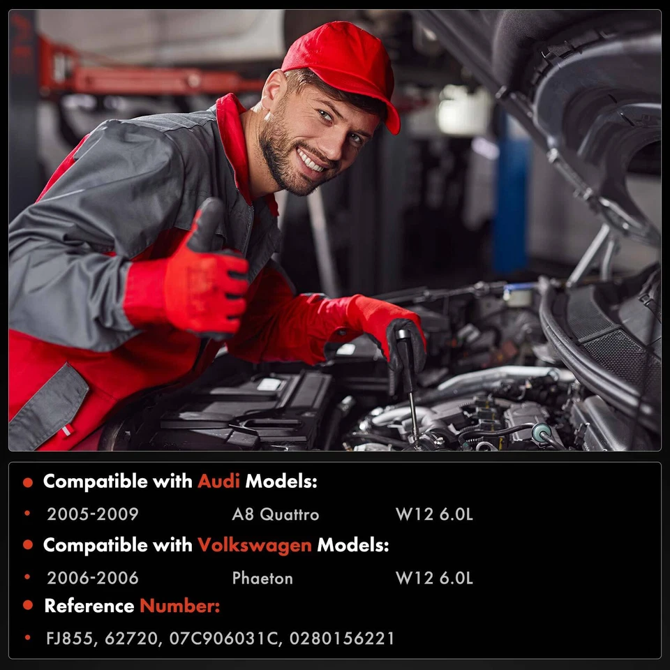 Inyector de combustible 12 piezas para Volkswagen Phaeton 2006 Audi A8 Quattro 2005-2009 6,0 L Foto 2 de 4