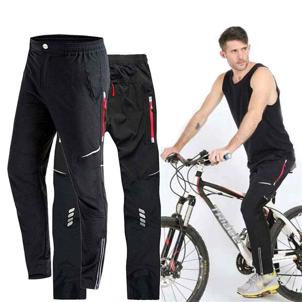 Men Cycling Trousers Drying Mountain MTB Bike Riding Bicycle Long Pants  Casual