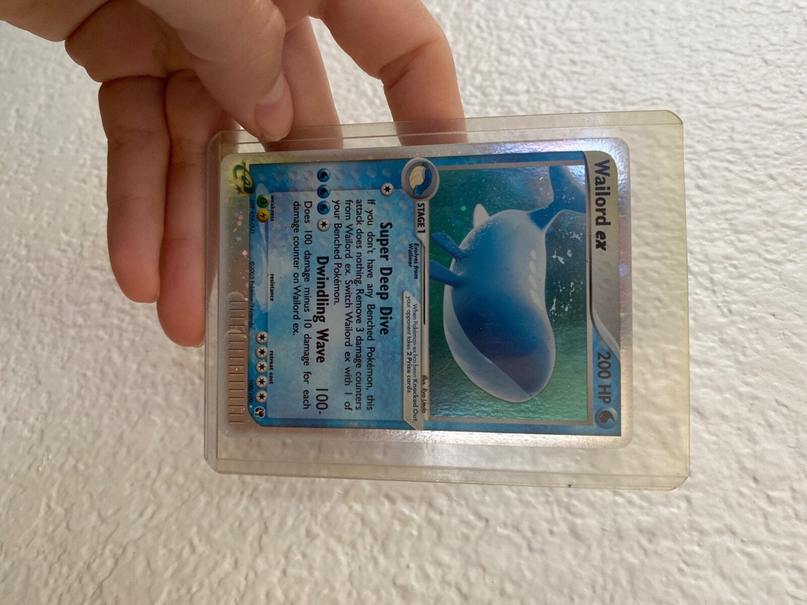 Wailord EX 100/100 Pokémon TCG EX Sandstorm Ultra Rare, mint condition