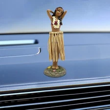 Hawaiian Dashboard Doll Dancer Decorations Mini Hawaiian Dancing Girl Posing