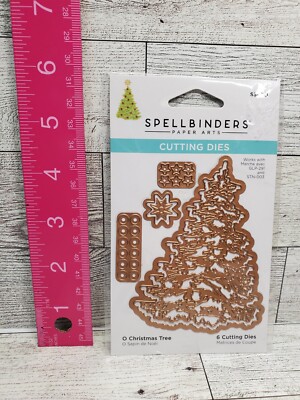 SP1 Spellbinders O Christmas Tree Dies 6 pc die set New