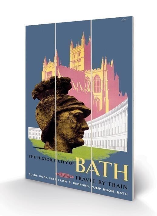 Pyramid: Bath (The Royal Crescent By Lander) Micro Wood (Stampa Su Legno) -