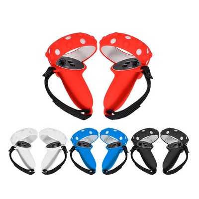 Silicone Handle Grip Cover Protect Sleeve Strap For Oculus Quest 2 VR Controller