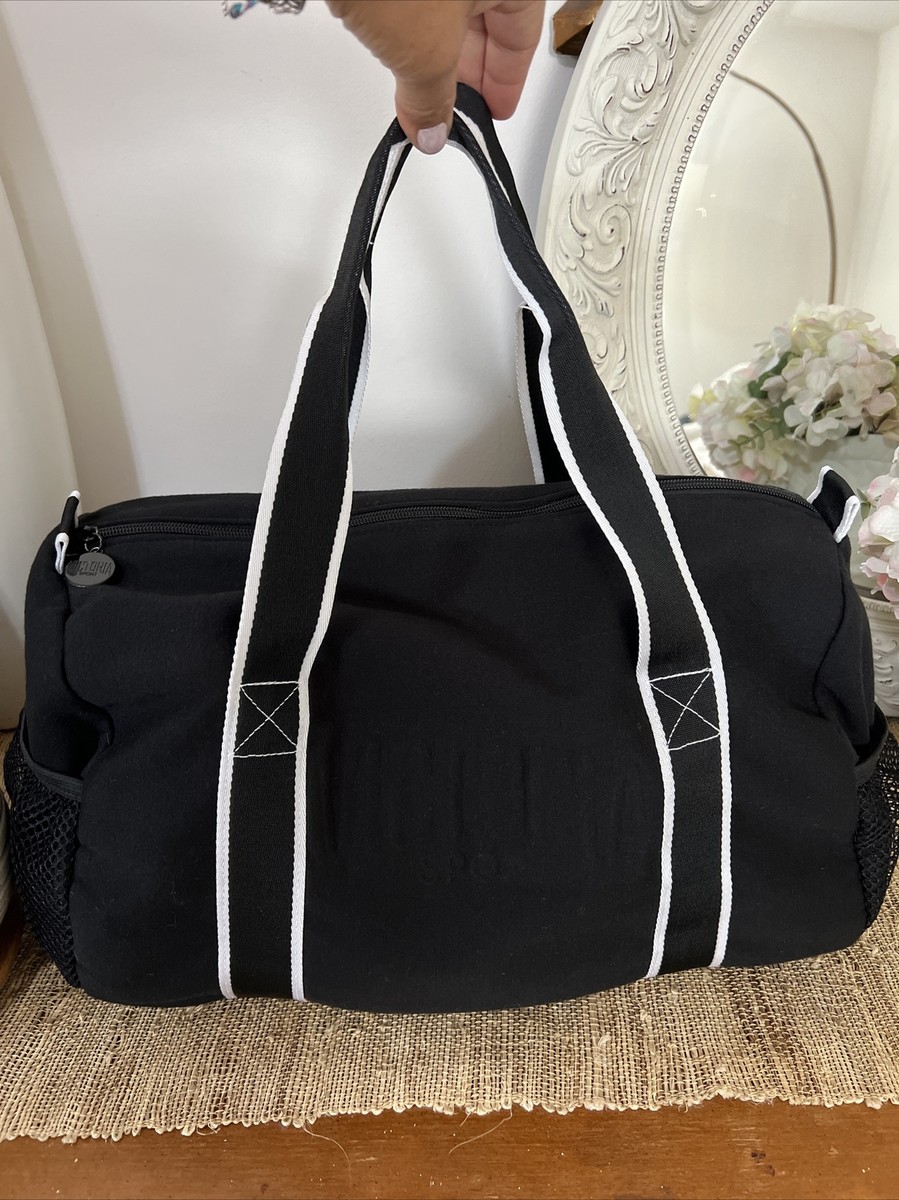 Victoria's Secret Soft Sport Fleece Medium Duffle Bag Black