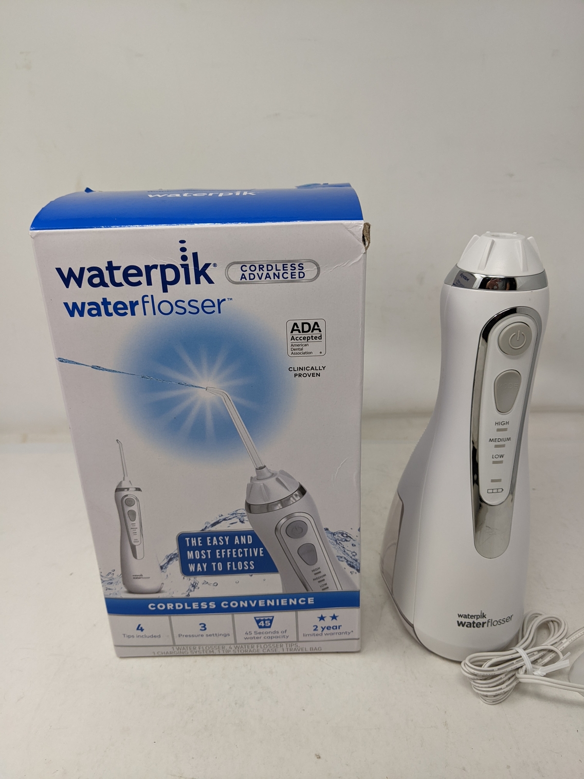 Waterpik Cordless Advanced Water Flosser White WP560 eBay