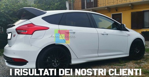ALETTONE FORD FOCUS III MK3 5 PORTE 2011-2018 SPOILER POSTERIORE TETTO LOOK RS - Imagen 12 de 16