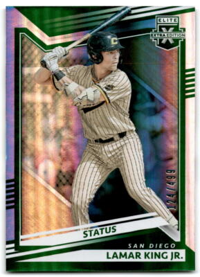 2022 Lamar King Jr. Panini Elite Extra Edition Green 124/499